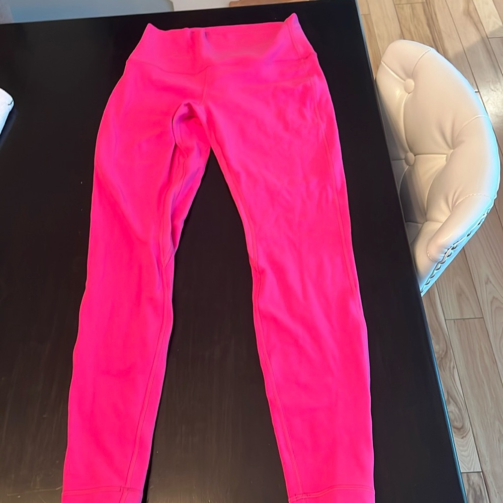 NWOT Lululemon pink align leggings 28" size 8